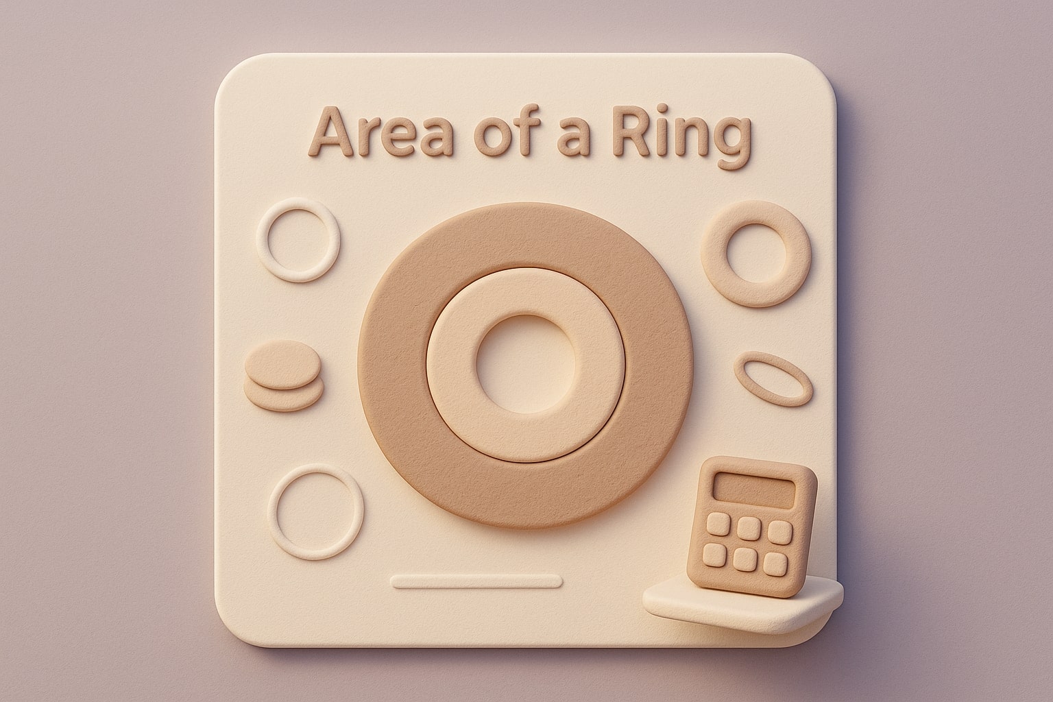 Ferramenta de Cálculo de Área de Anel