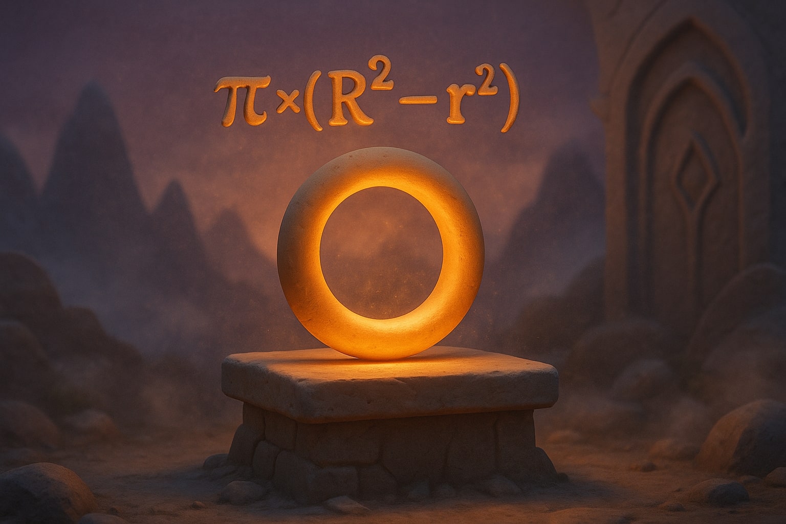 Ferramenta de Cálculo de Área de Anel