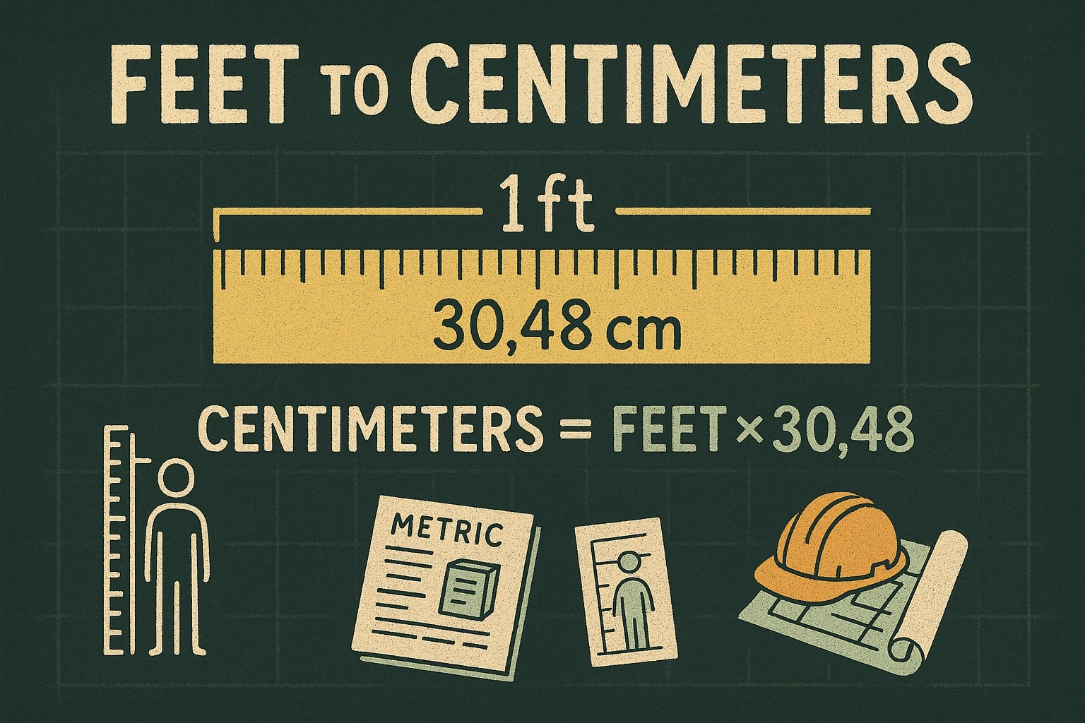 Feet to Centimeters 1