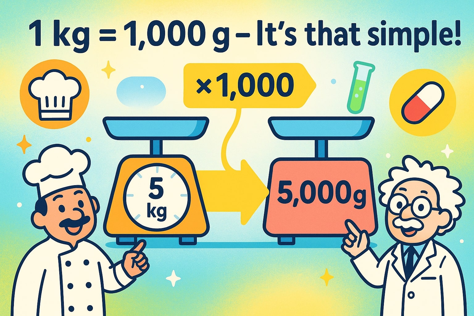 Conversor de Quilogramas para Gramas