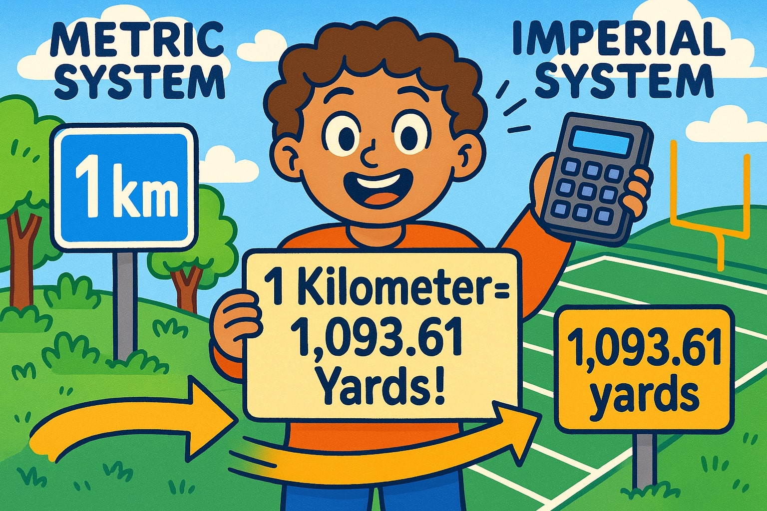 Conversor de Quilômetros para Jardas 1