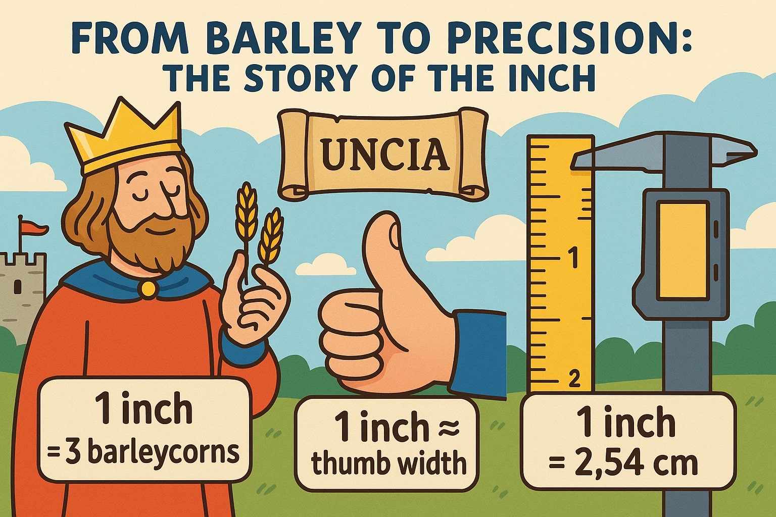 Metros para Polegadas 2