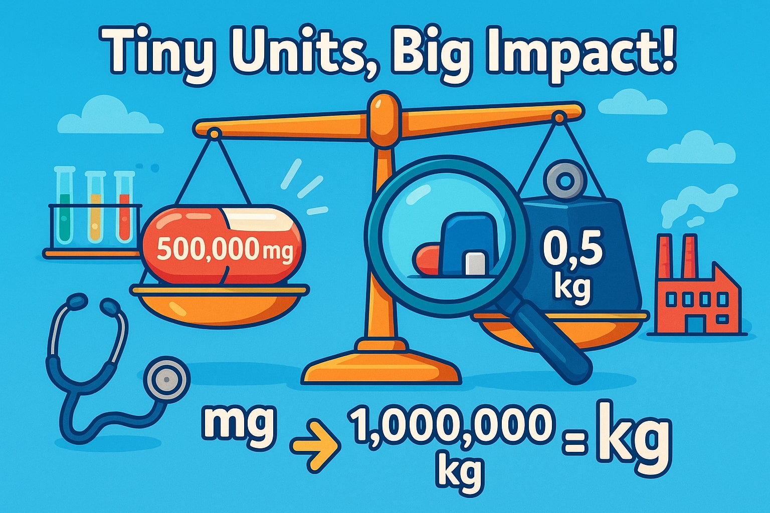 Conversor de Miligramas para Quilogramas