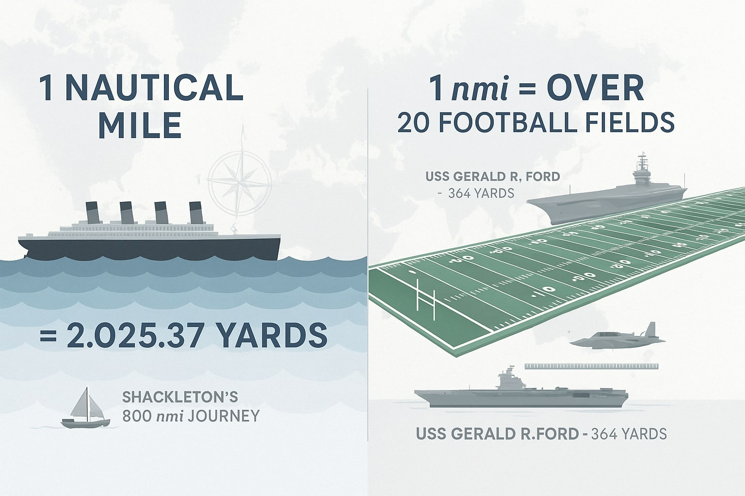 Milhas náuticas para jardas 1