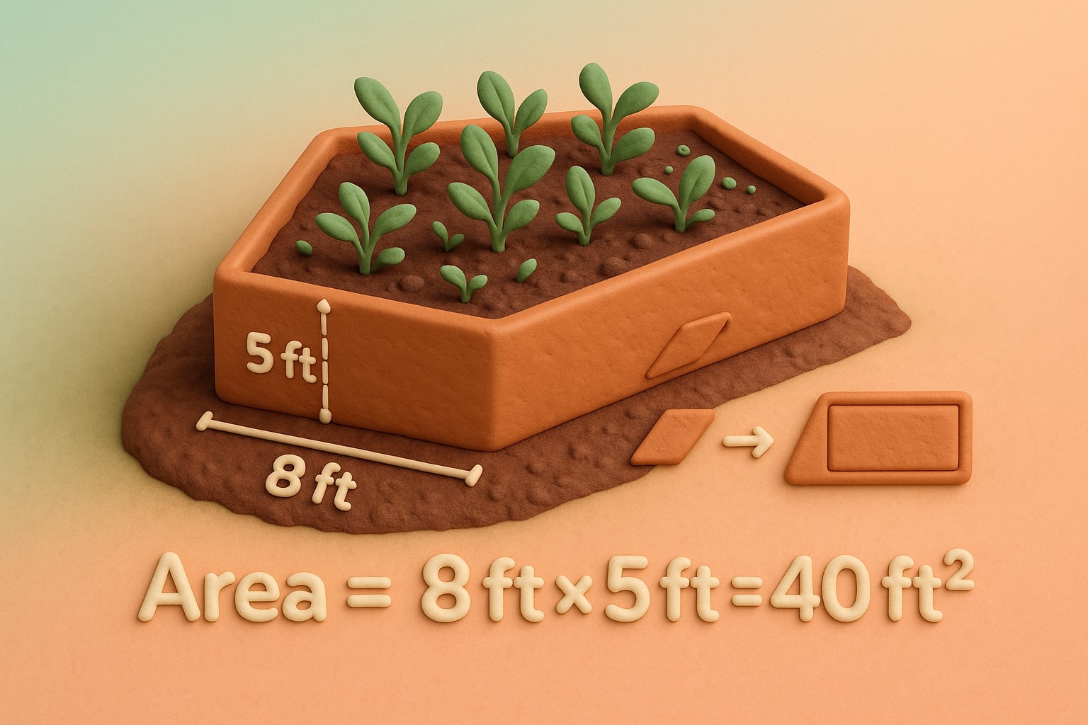 Calculadora de Área de Paralelogramo em Pés Quadrados