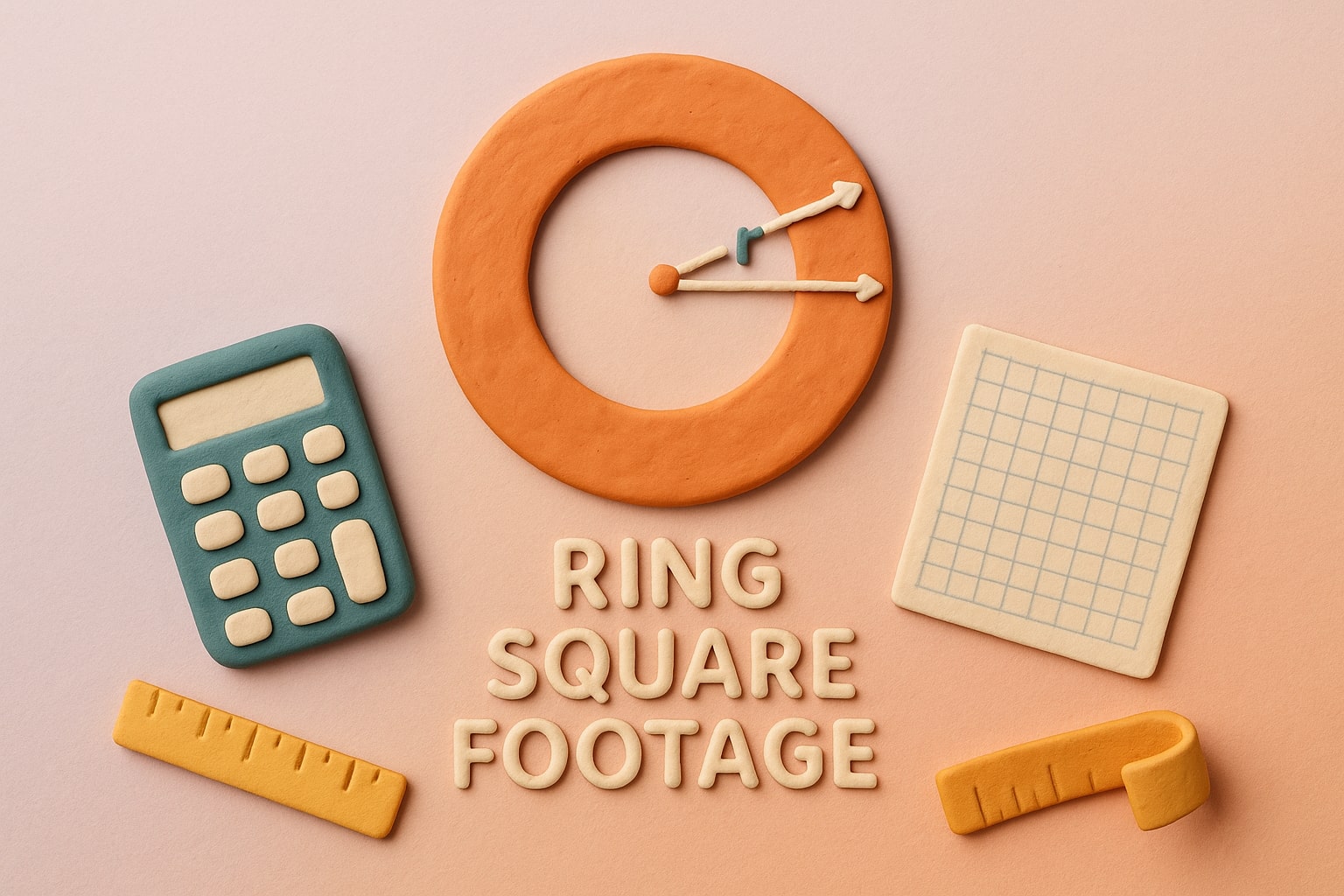 Calculadora de Área em Pés Quadrados para Anéis