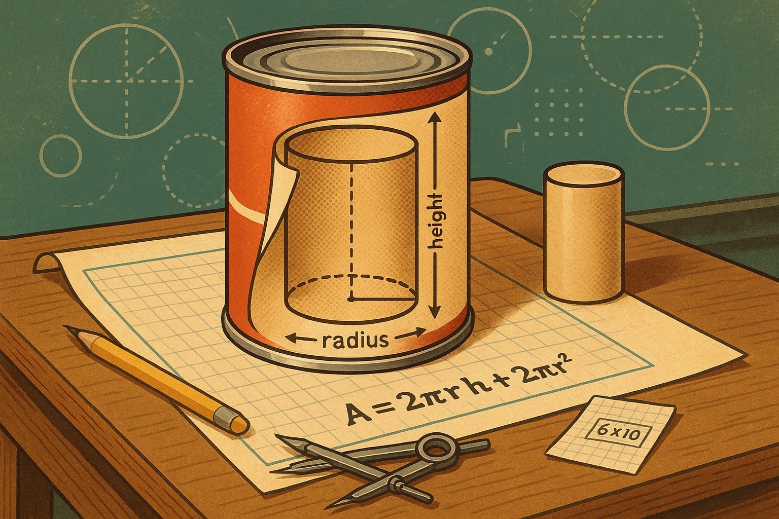 Calculadora de Área da Superfície do Cilindro