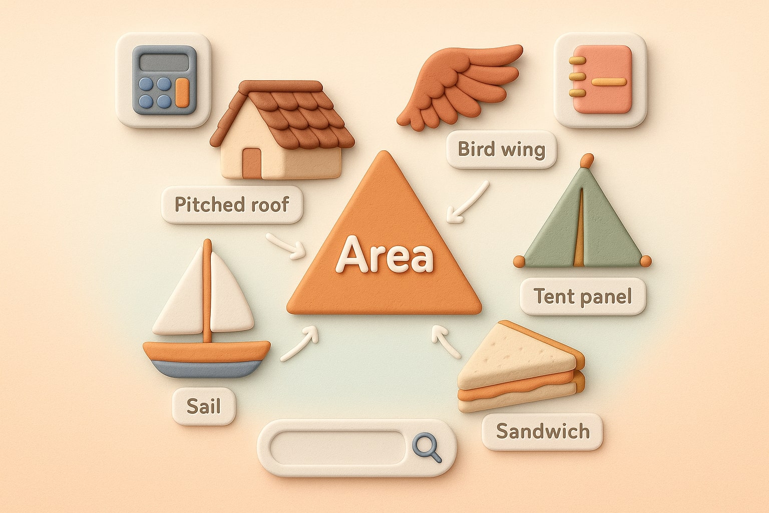 Demonstra como a Calculadora de Área de Triângulo funciona com campos de entrada e resultados instantâneos que ajudam os usuários a resolver problemas com facilidade.