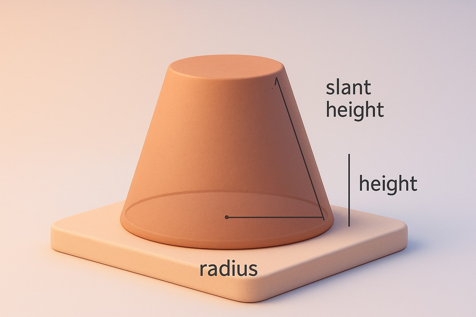 Calculadora de Volume de Cone Truncado