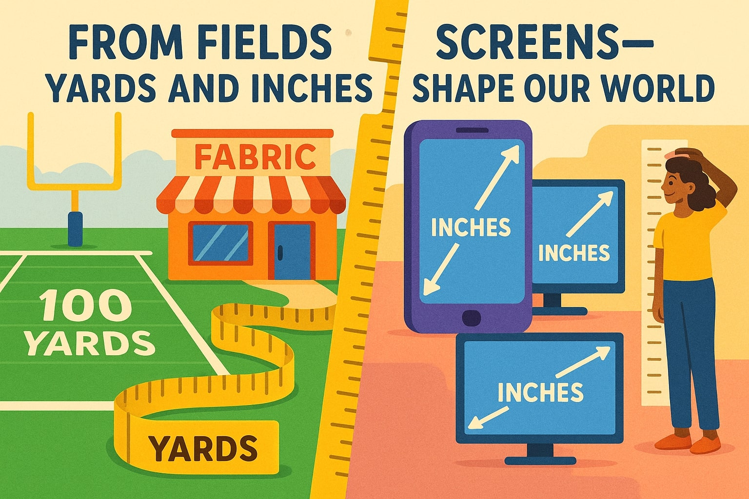 Jardas para Polegadas 2