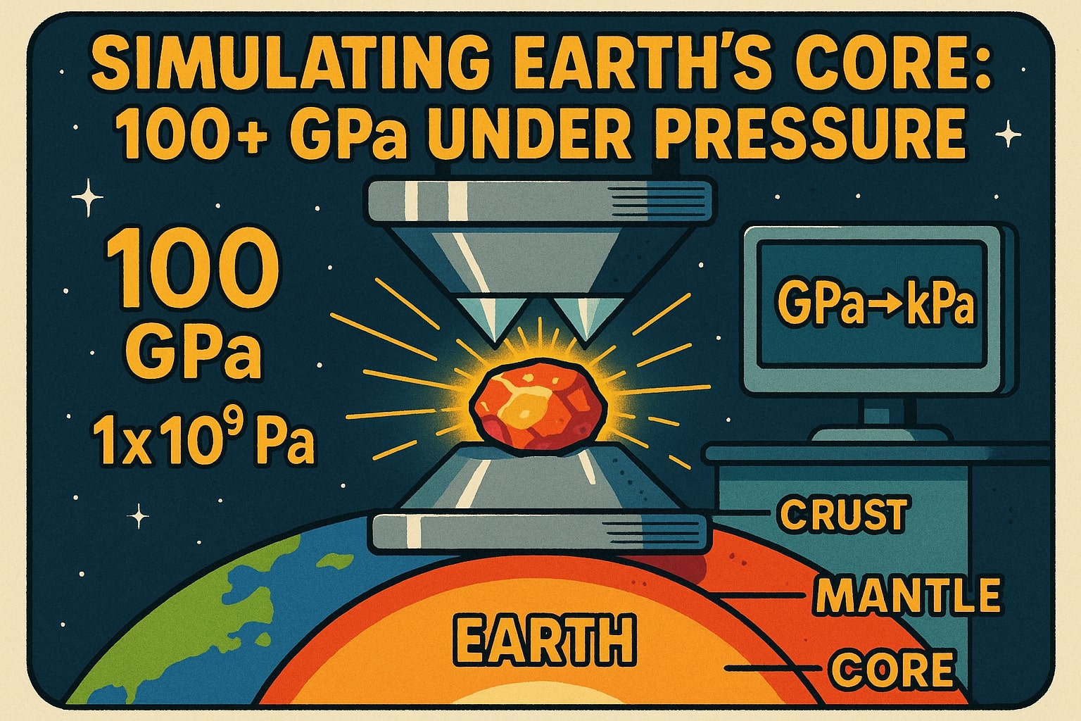 Conversor de Gigapascal para Kilopascal