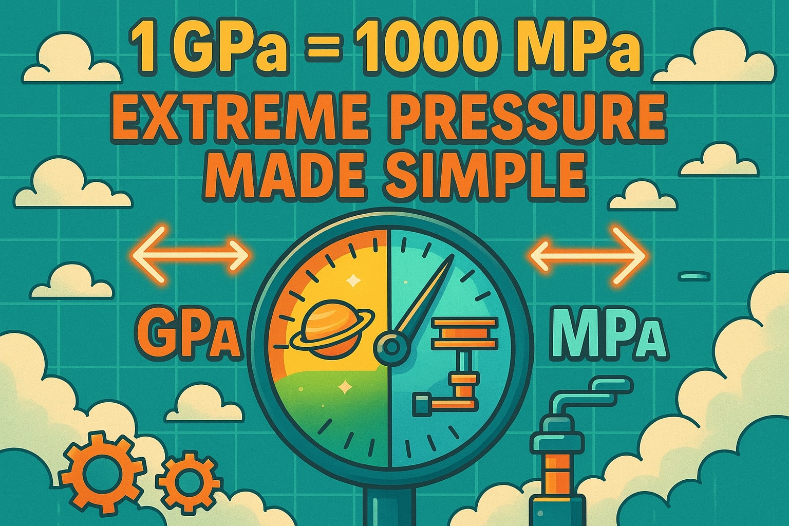 Conversor de Gigapascal para Megapascal