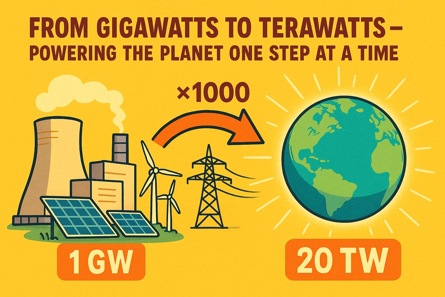 Conversor de Gigawatt para Terawatt