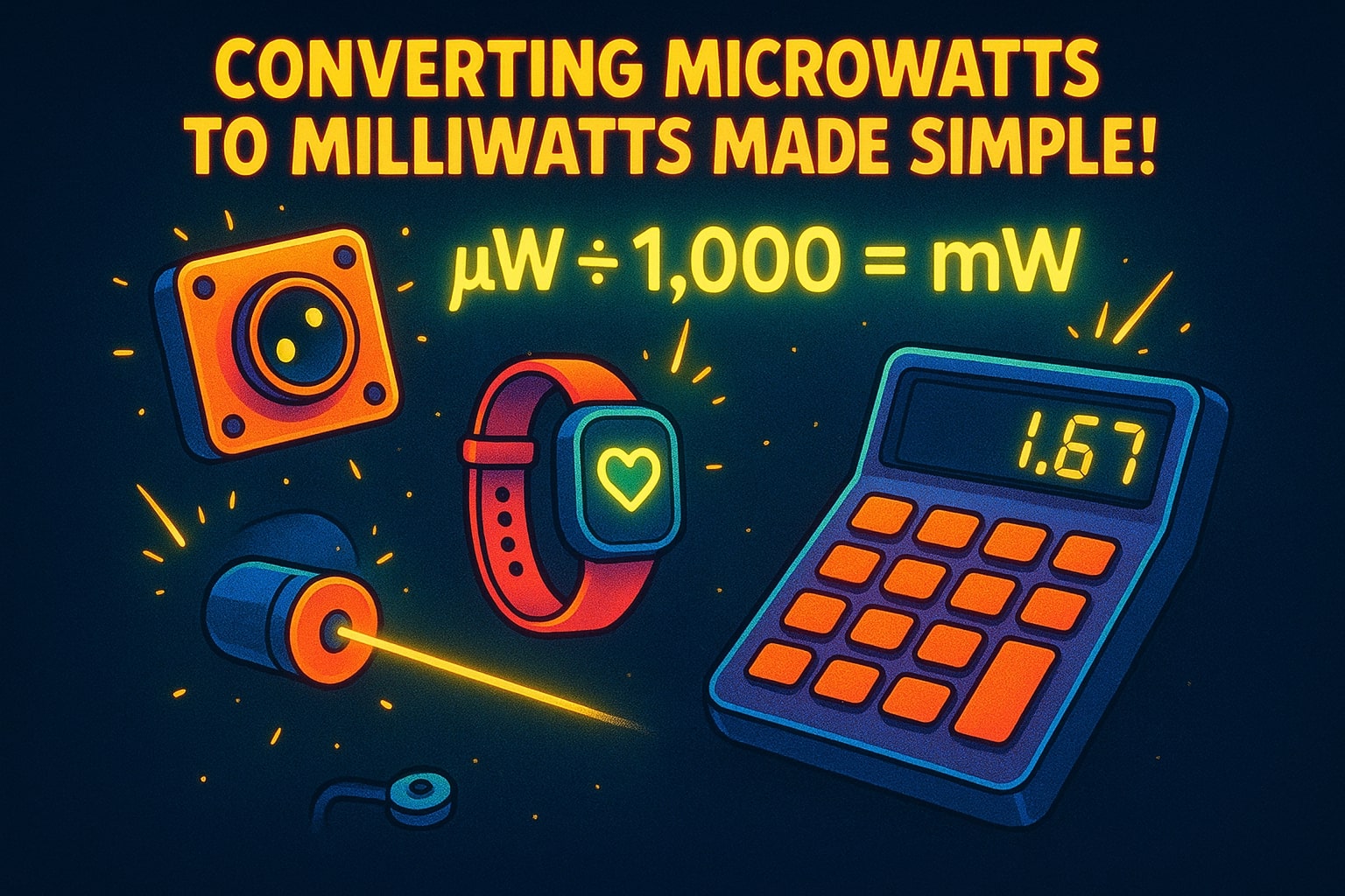 Conversor de Microwatt para Milliwatt