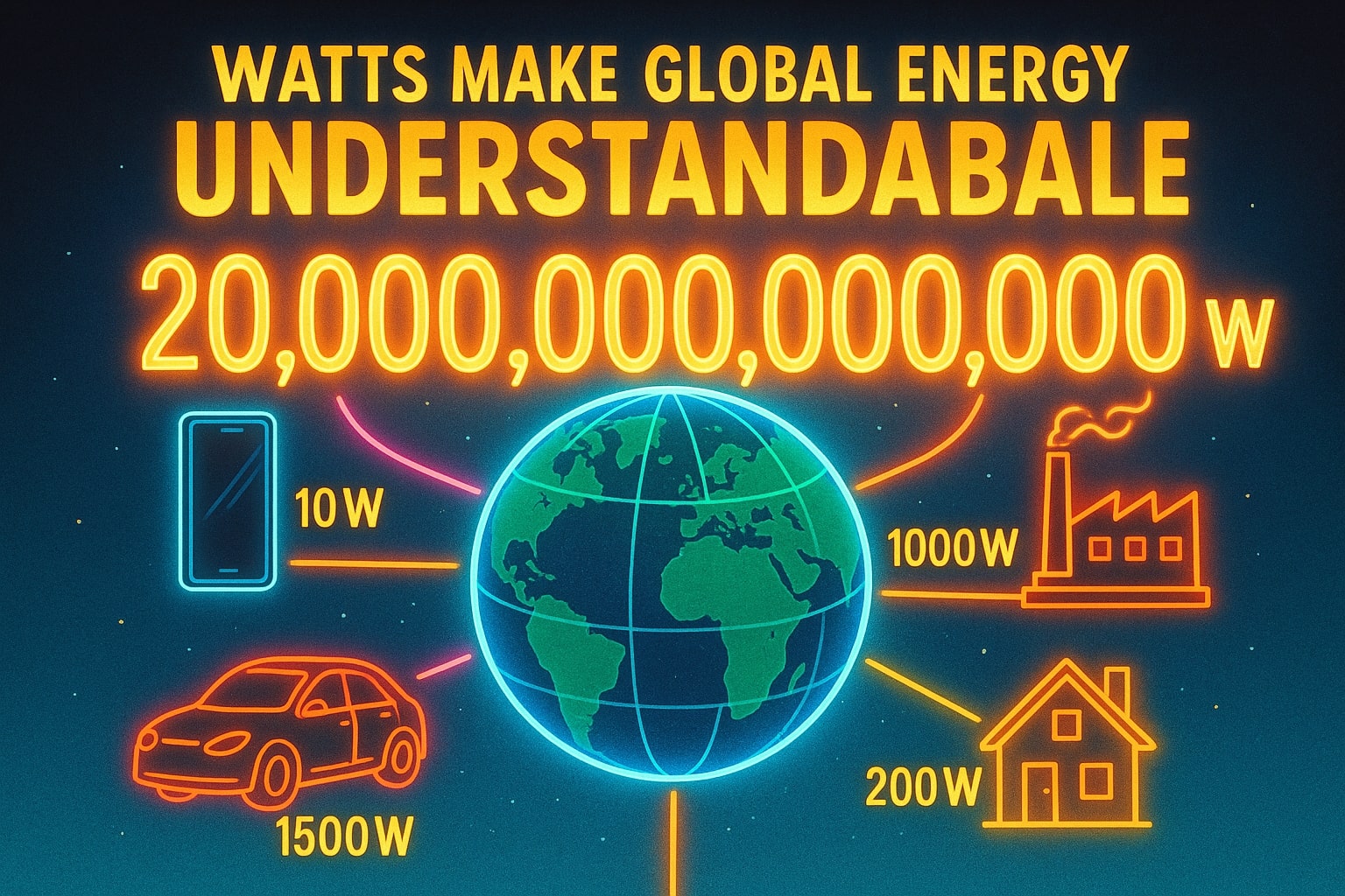 Conversor de Terawatt para Watt