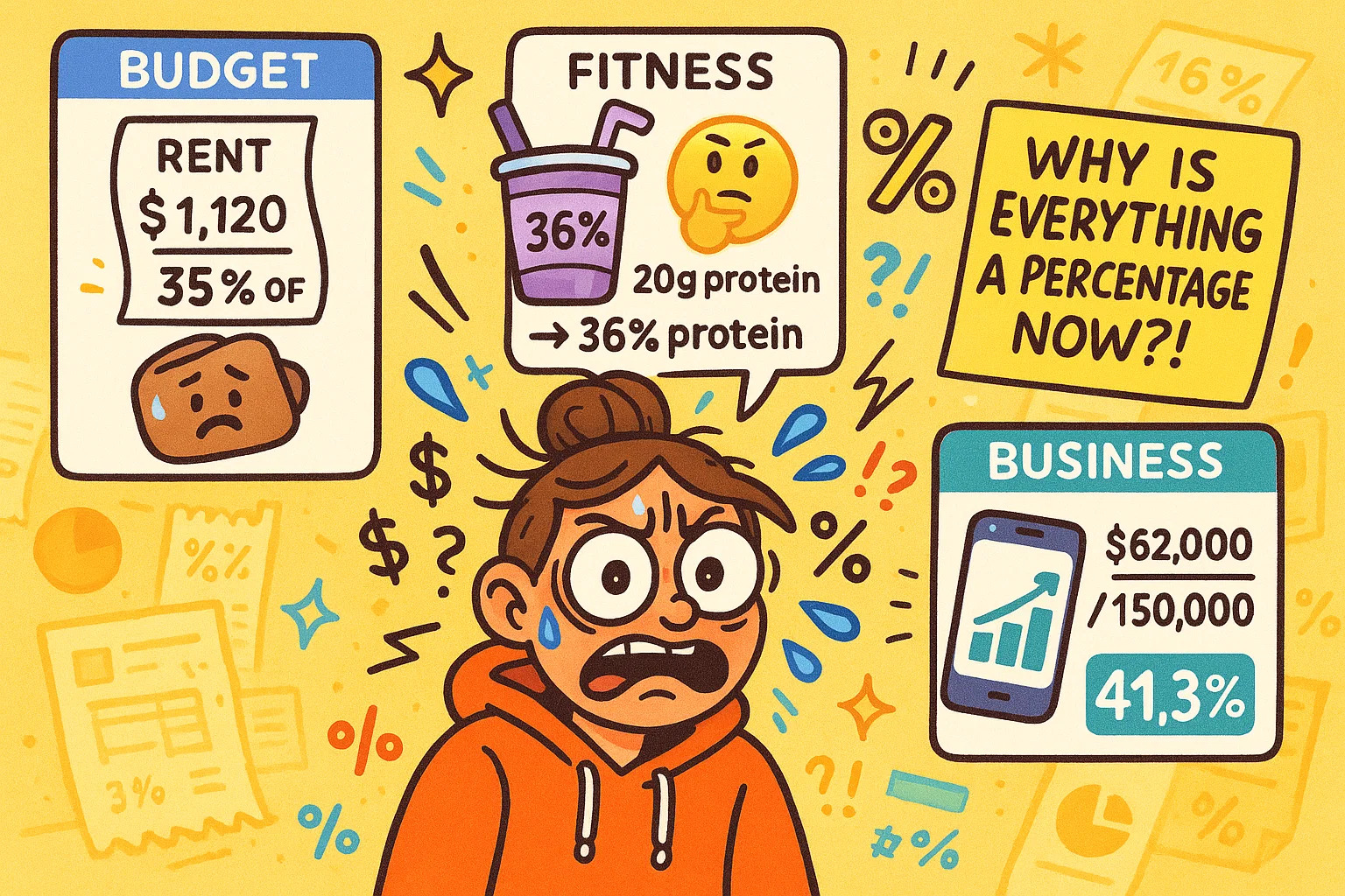 Ferramenta de cálculo do valor como porcentagem do total