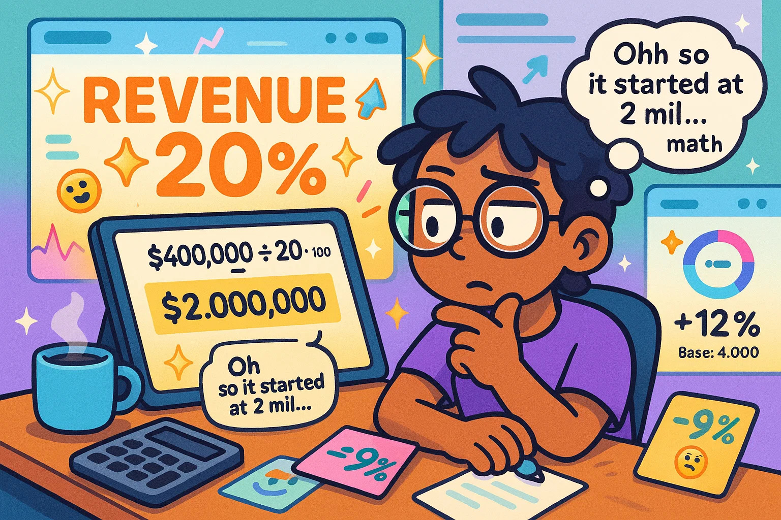 Calculadora de Valor Base a partir de Percentual