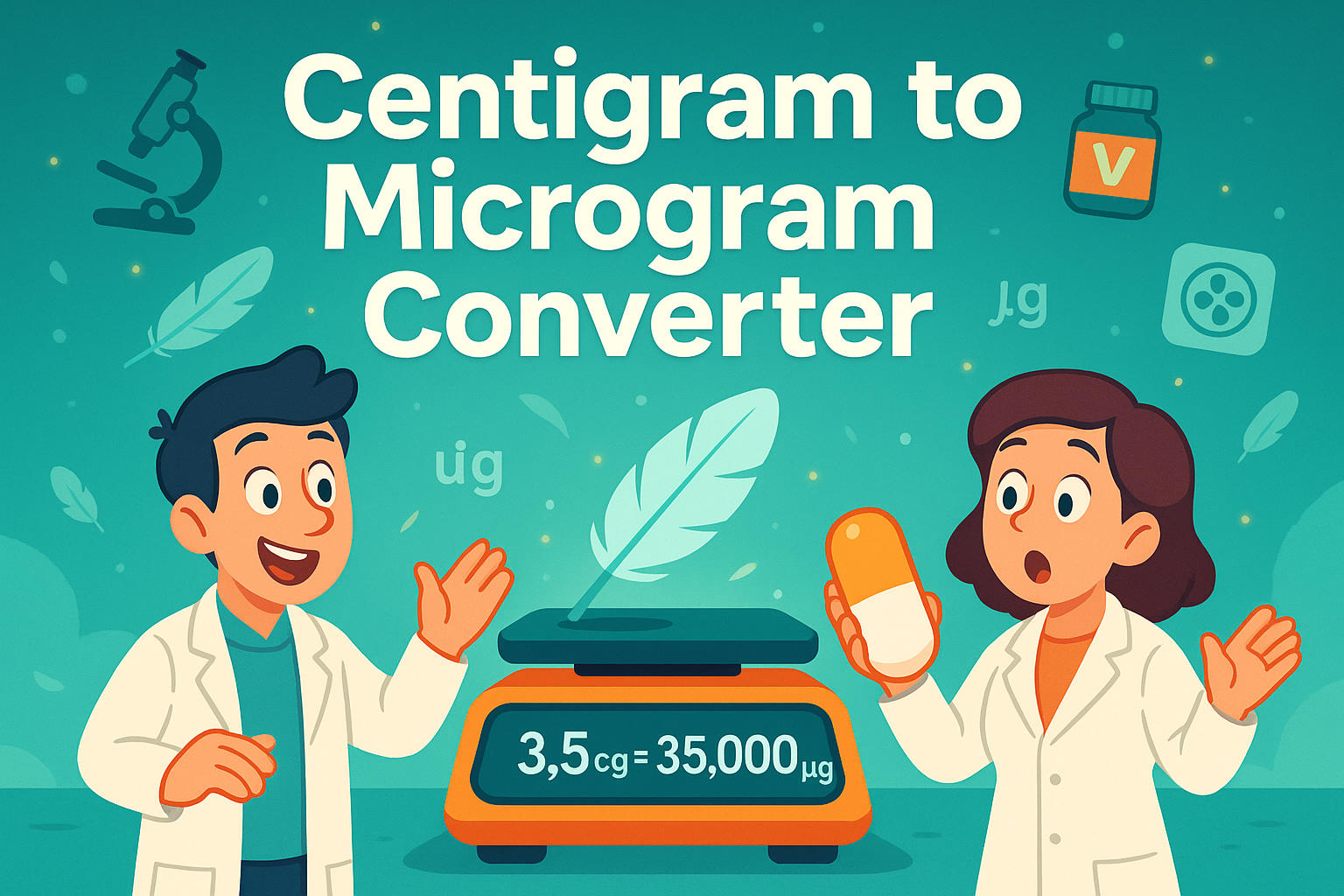 Conversor de Centigramas para Microgramas