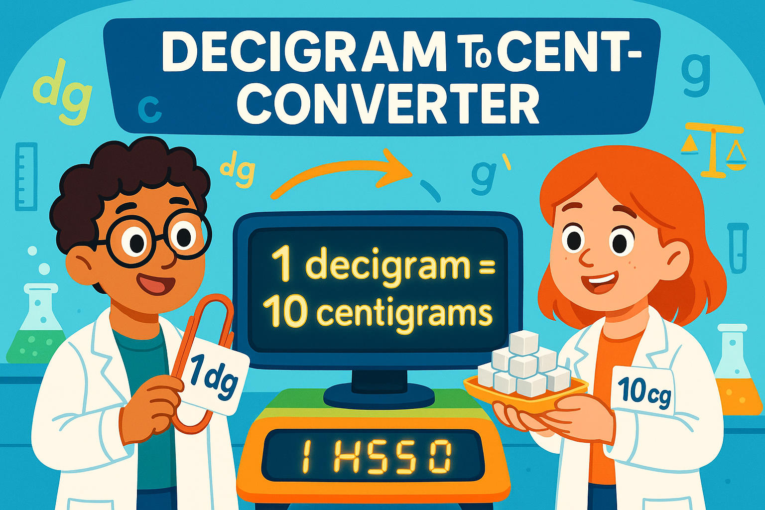 Decigrams to Centigrams Converter