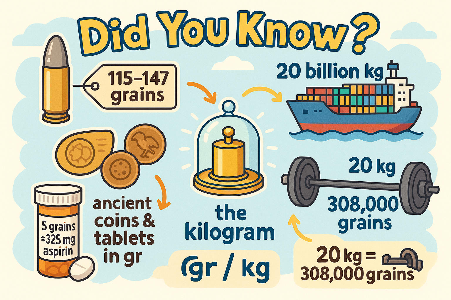 Conversor de Grãos para Quilogramas