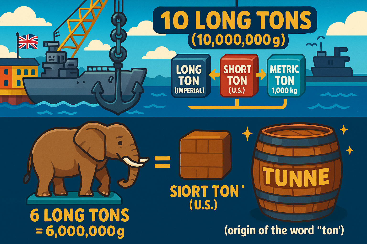 Conversor de Gramas para Toneladas Longas