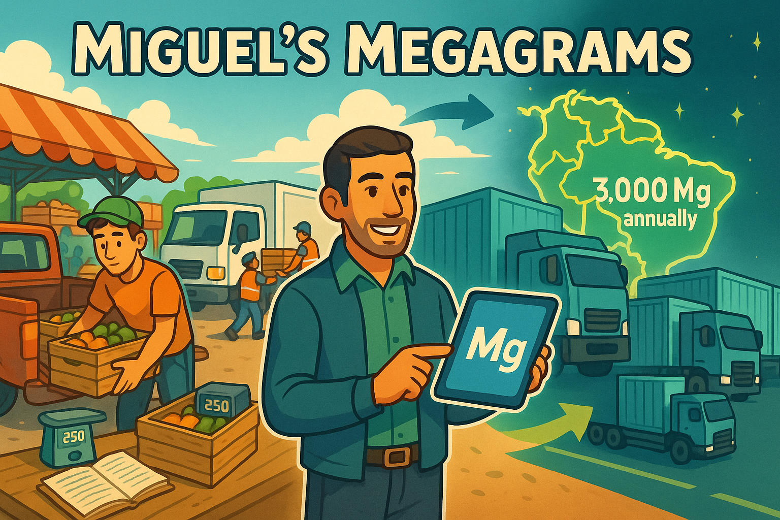 Conversor de Gramas para Megagramas