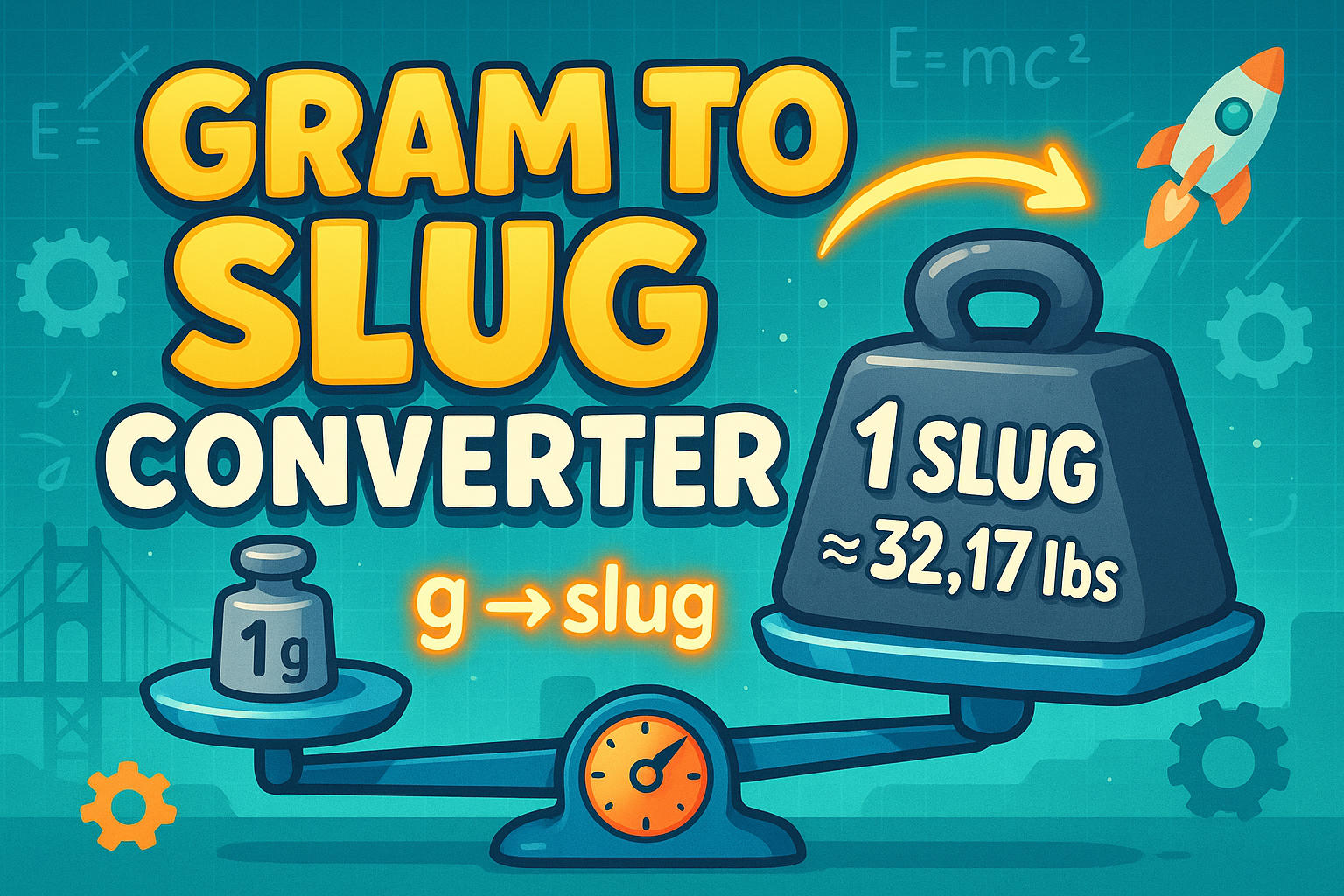 Grams to Slugs Converter
