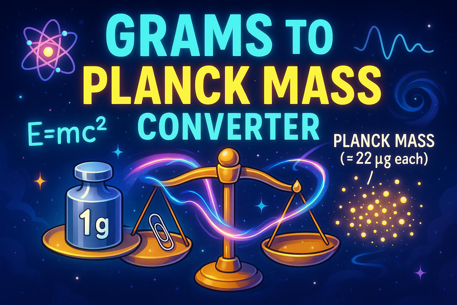 Conversor de Gramas para Massa de Planck