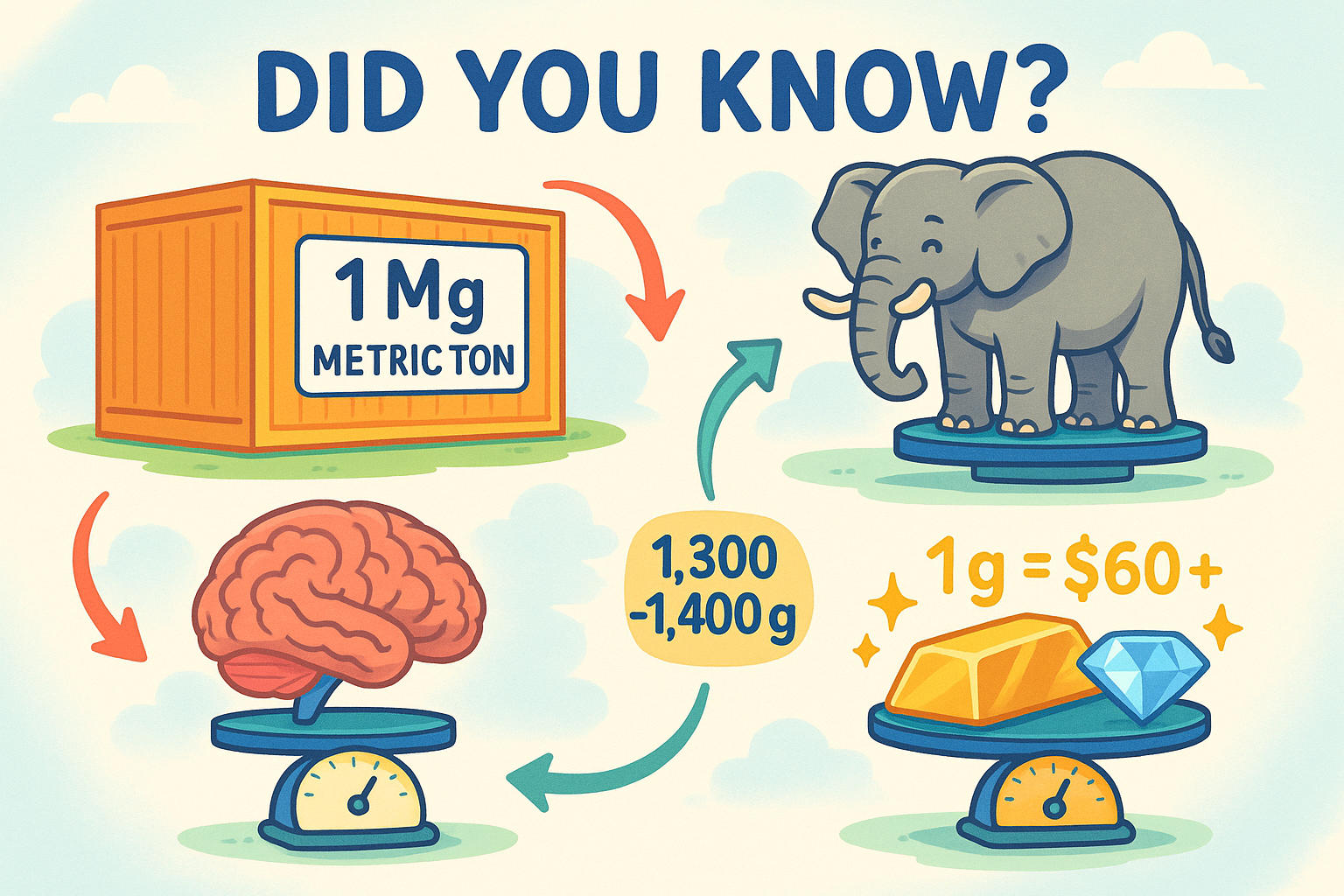 Conversor de Megagramas para Gramas