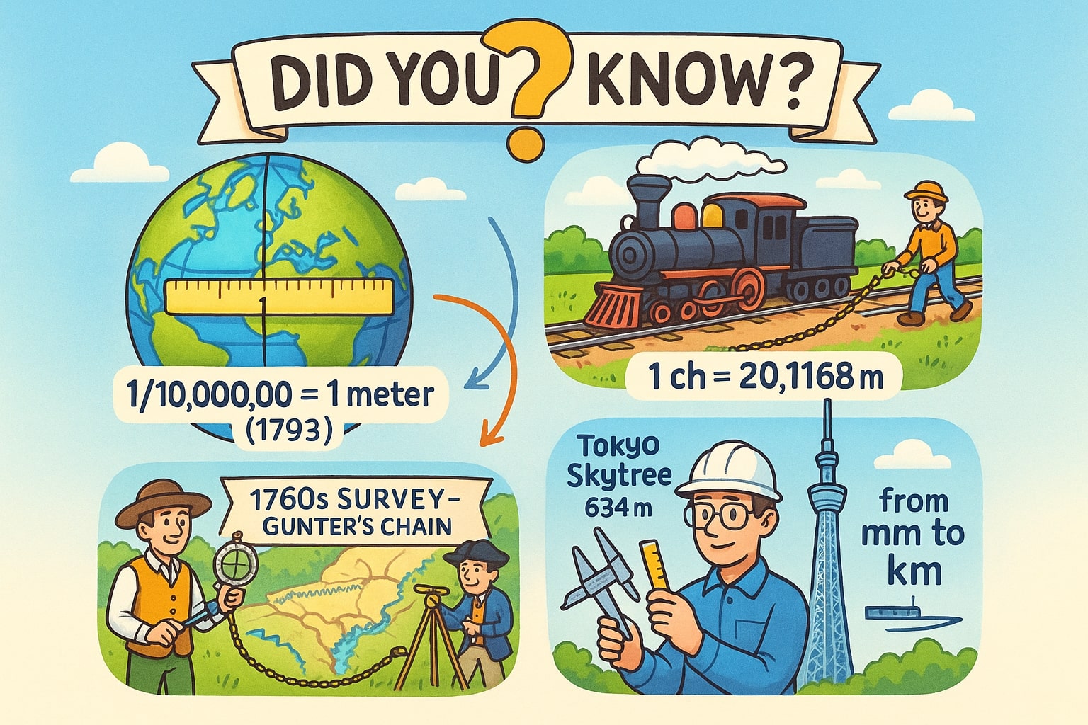 Conversor de Metros para Correntes
