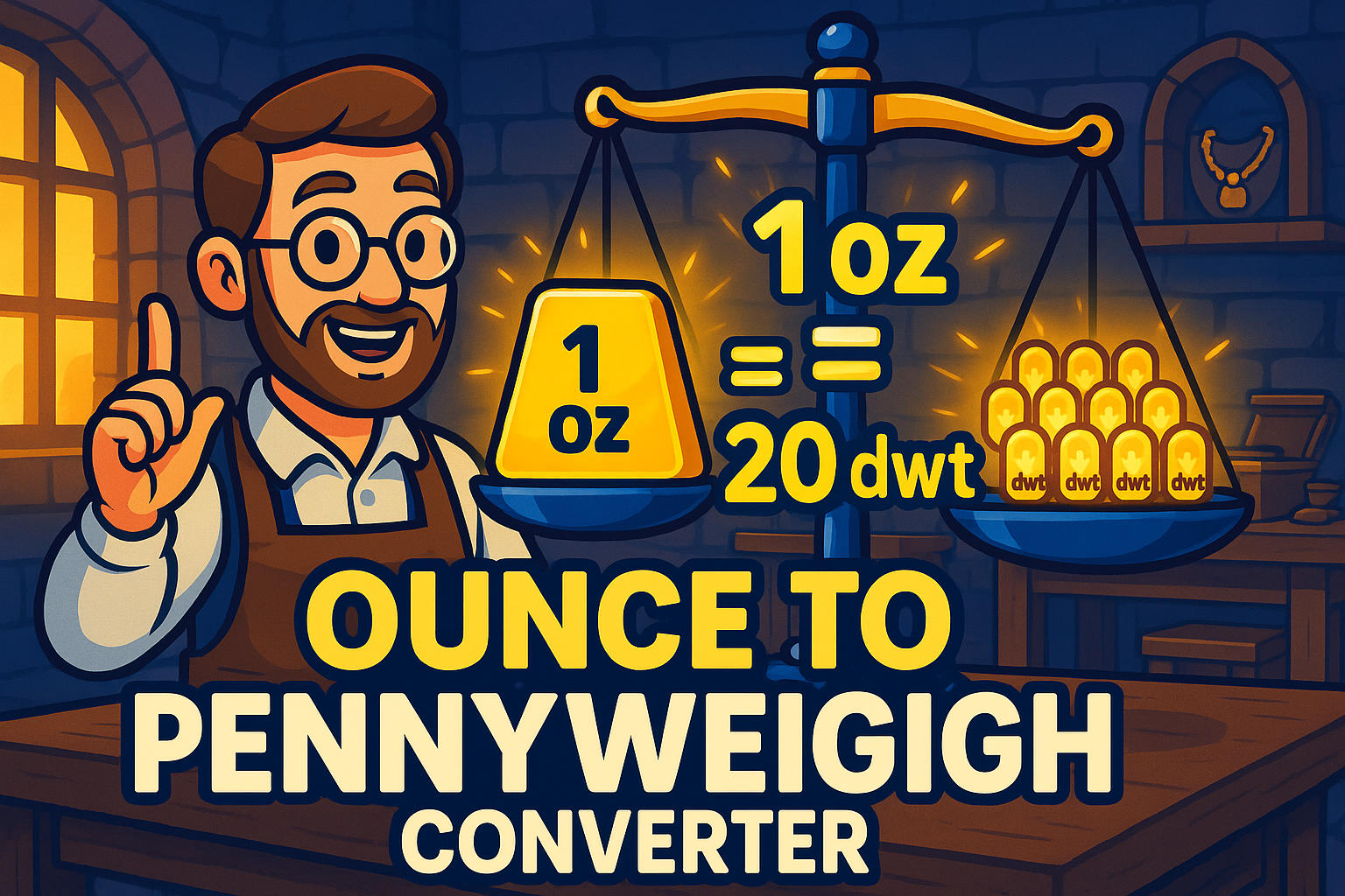 Conversor de Onças para Pennyweights