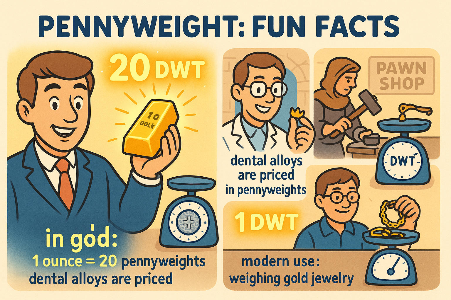 Conversor de Onças para Pennyweights