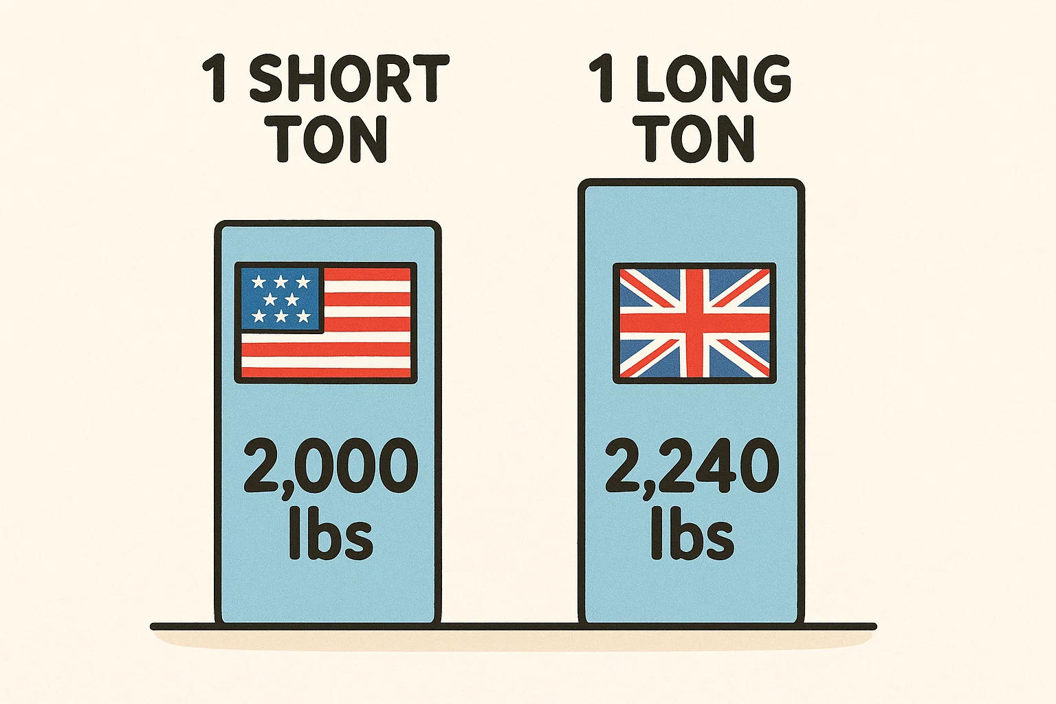 Conversor de Toneladas Curtas para Toneladas Longas