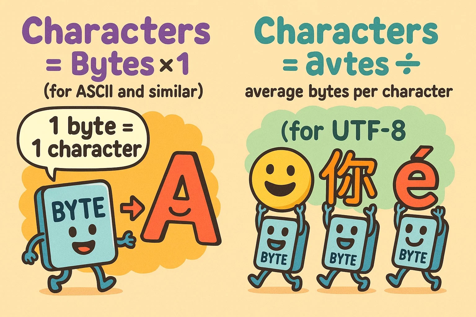 Conversor de Bytes Para Caracteres