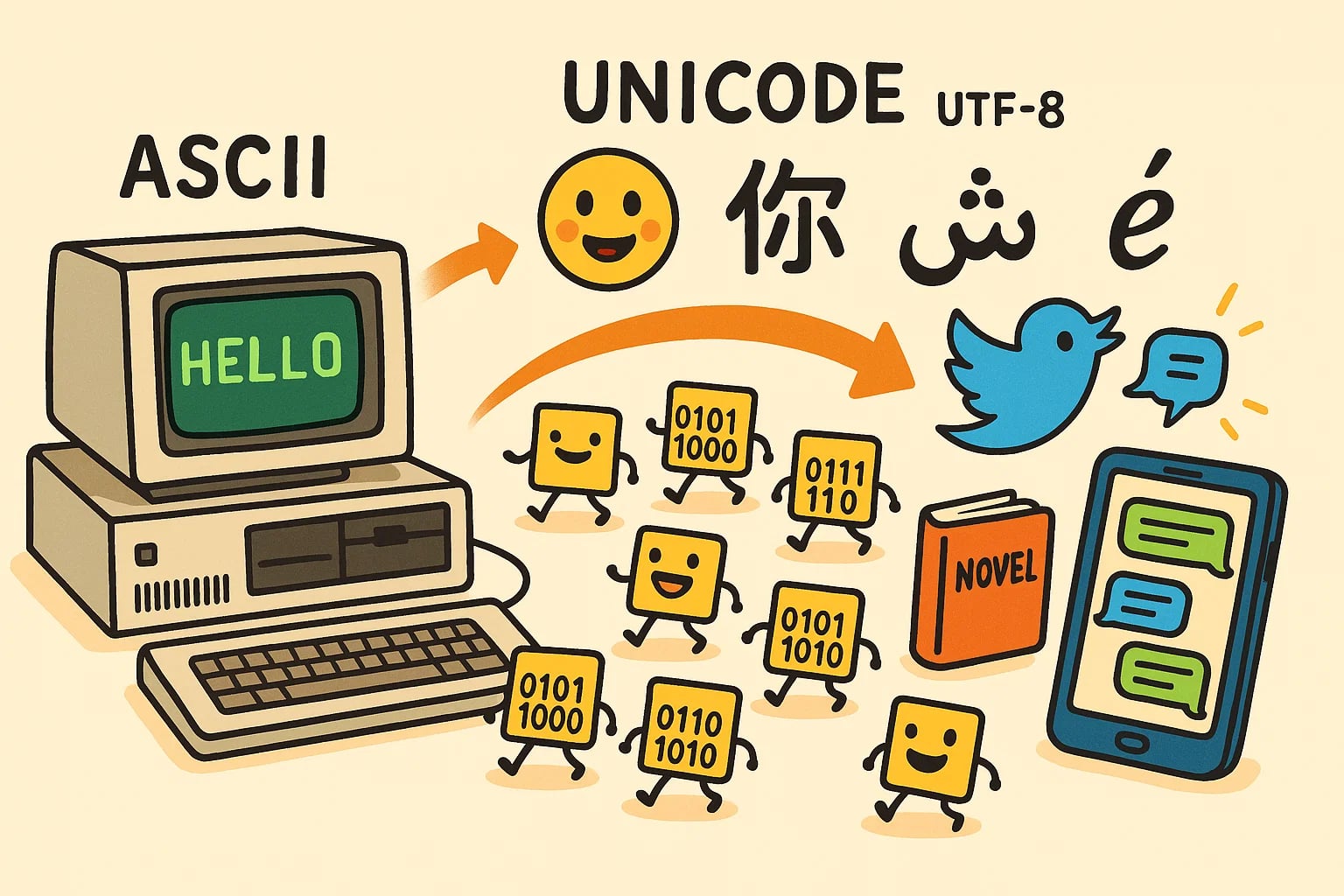 Conversor de Bytes Para Caracteres