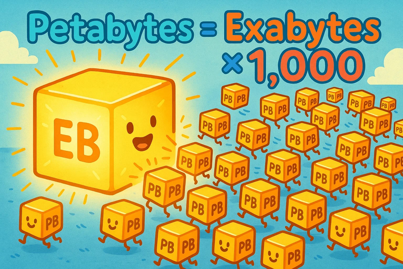 Conversor de Exabytes para Petabytes