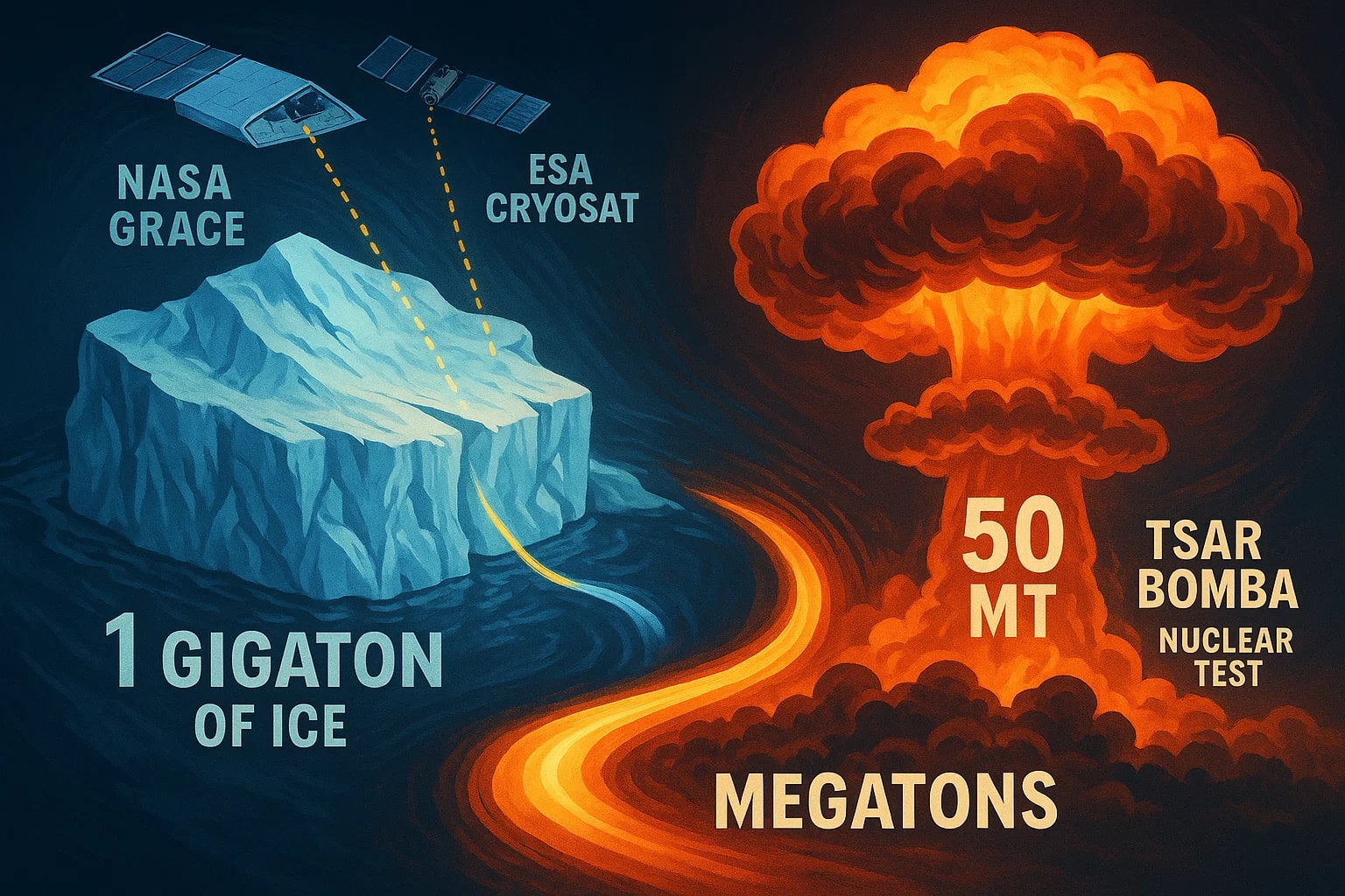 Conversor de Gigatons para Megatons