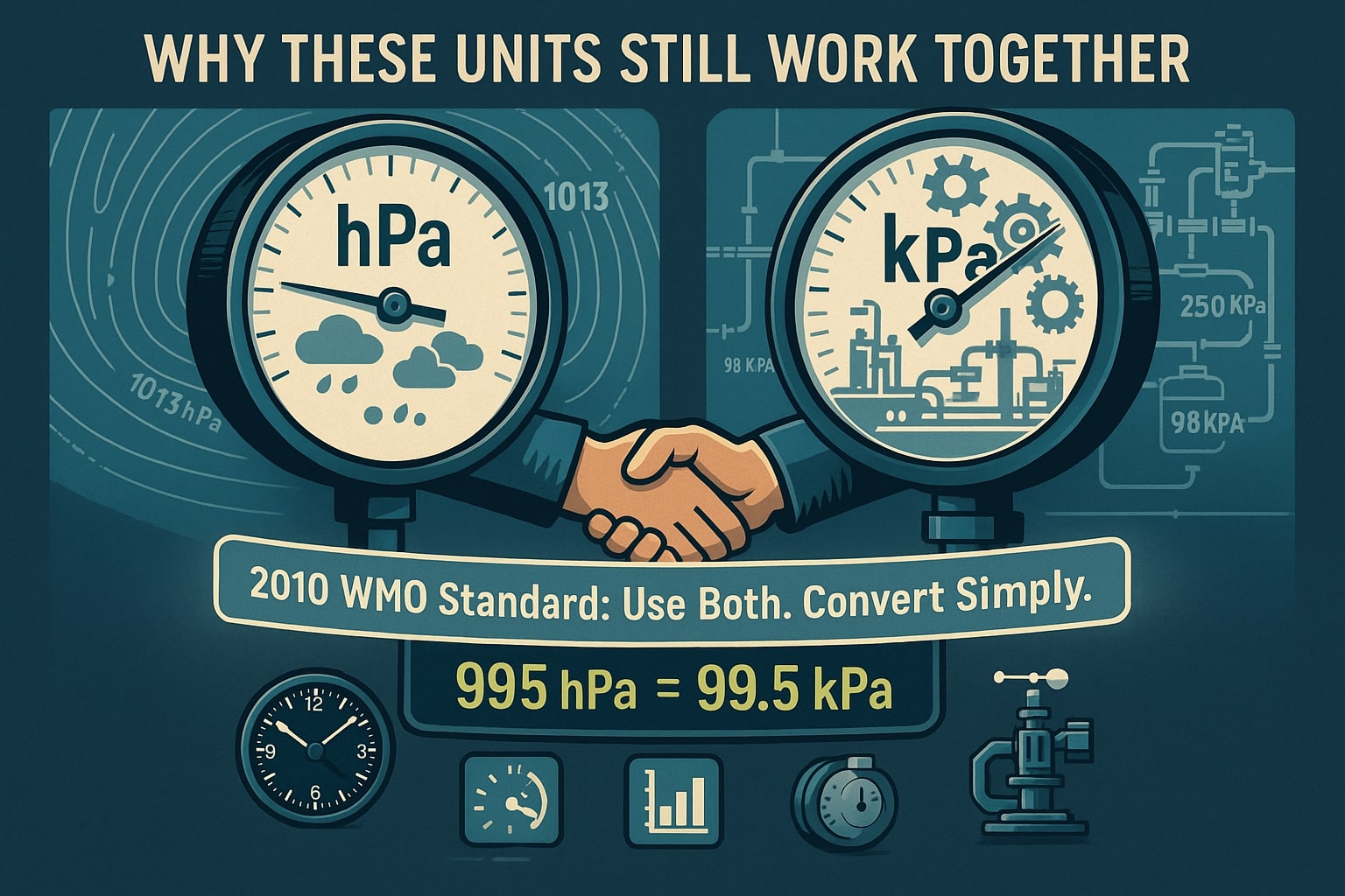 Conversor de Hectopascal para Quilopascal