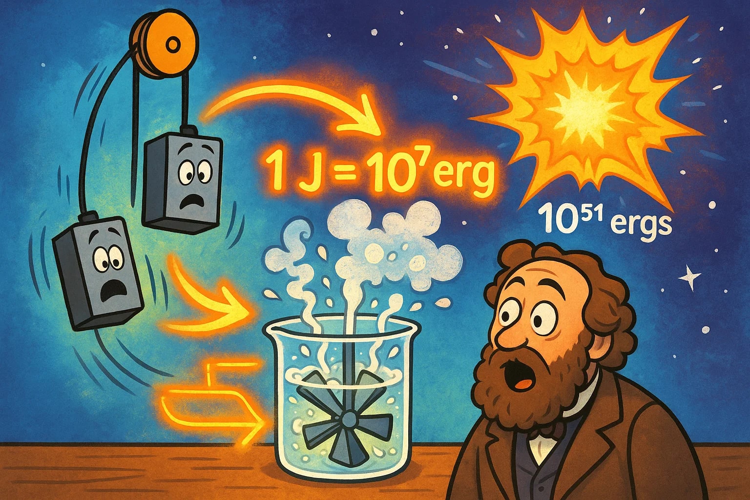 Conversor de Joules para Ergs