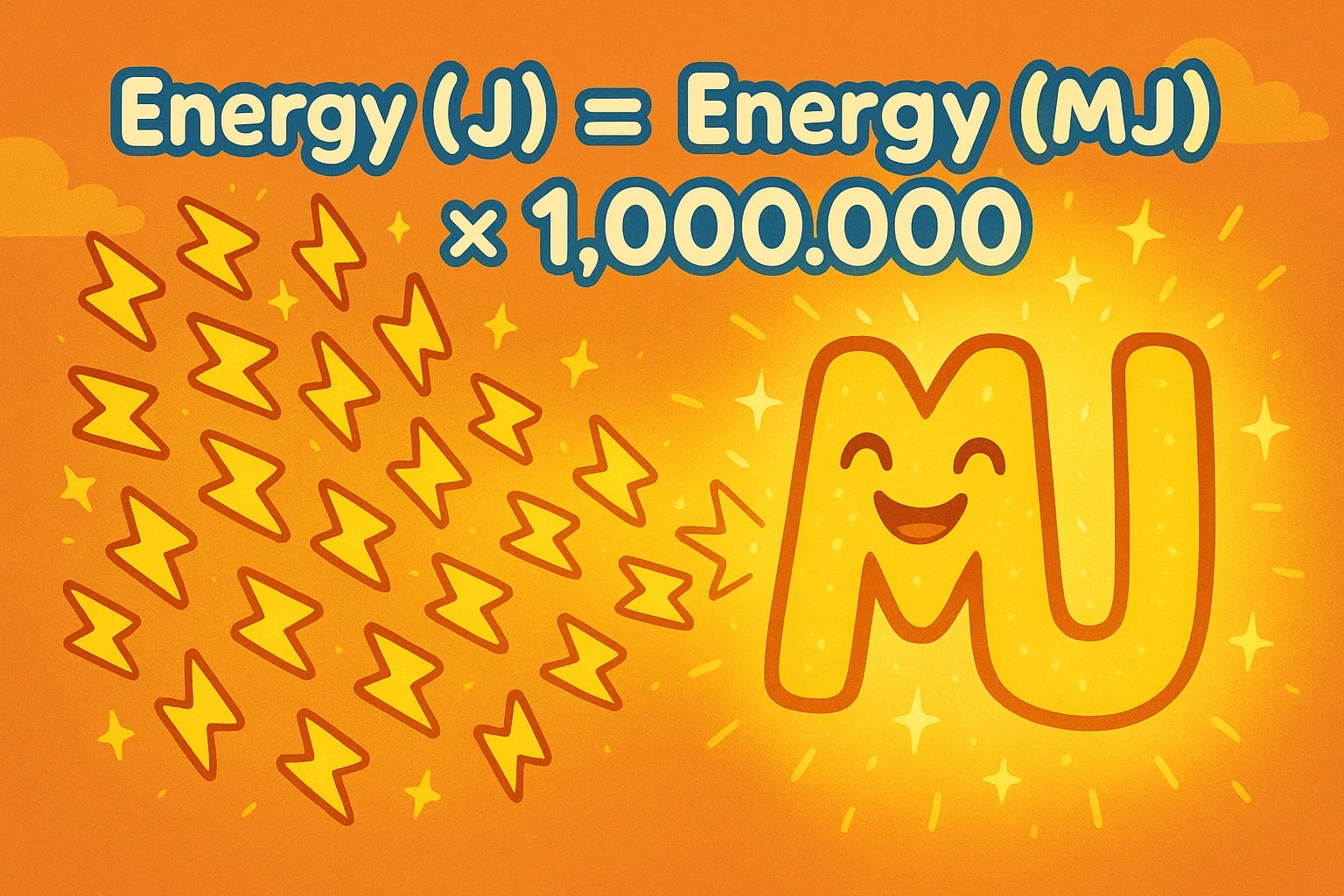 Conversor de Joules para Megajoules