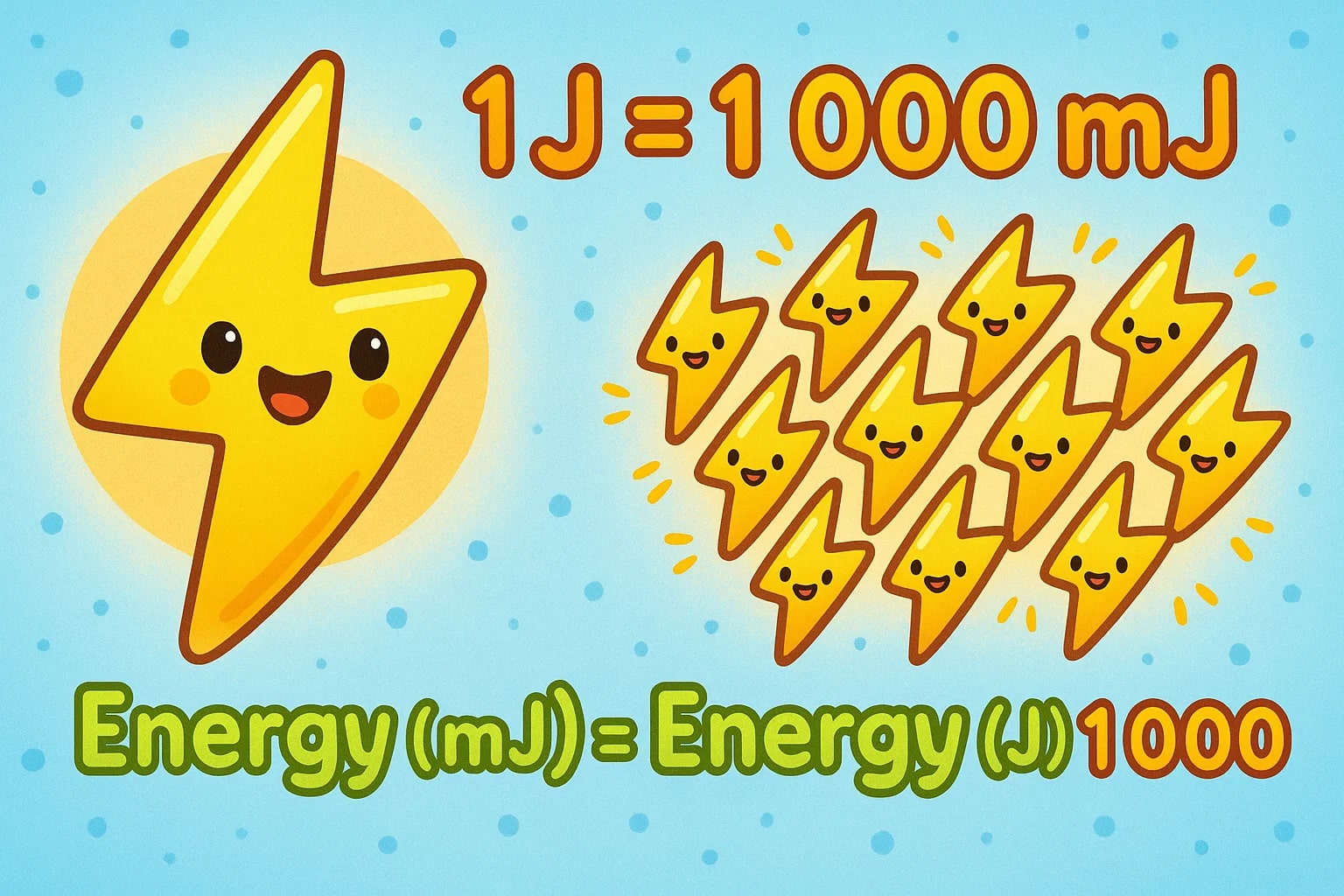 Conversor de Joules para Milijoules