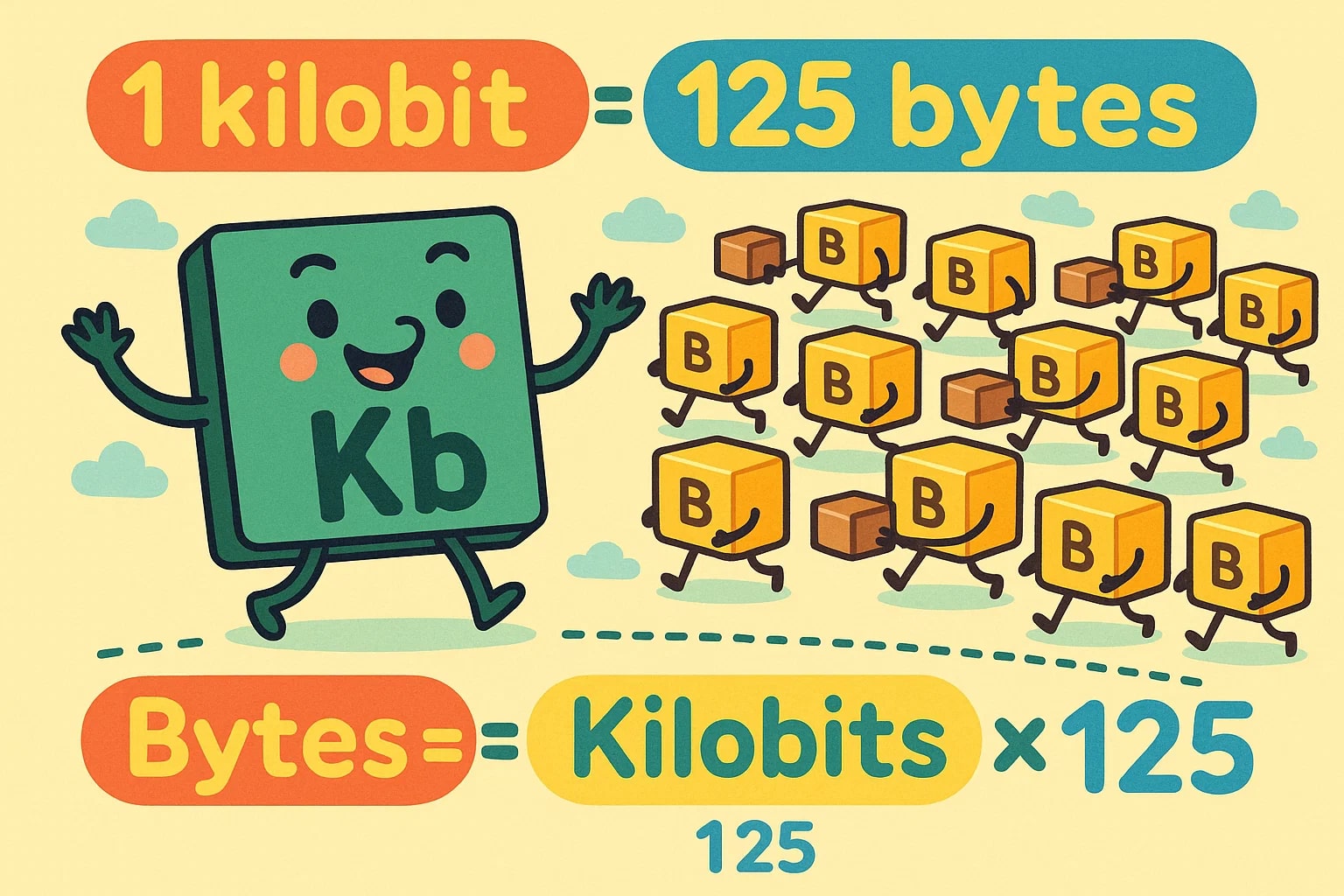 Conversor de Kilobits para Bytes