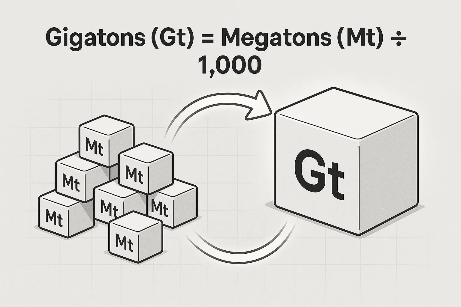 Conversor de Megatons para Gigatons
