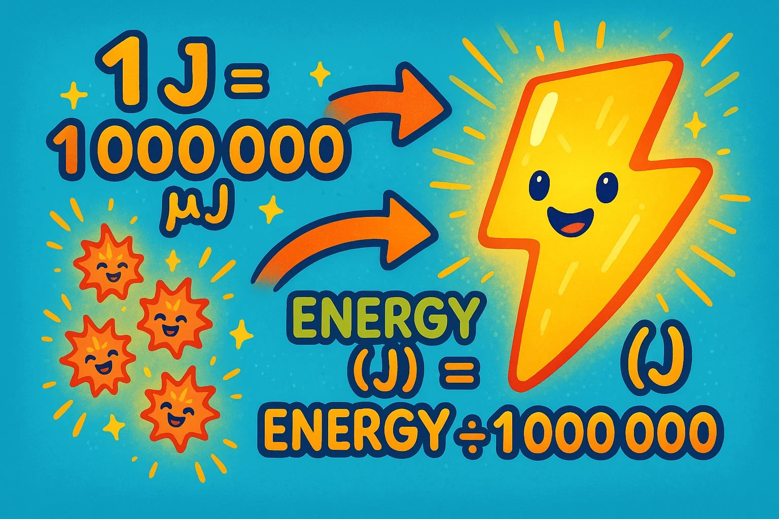 Conversor de Microjoules para Joules