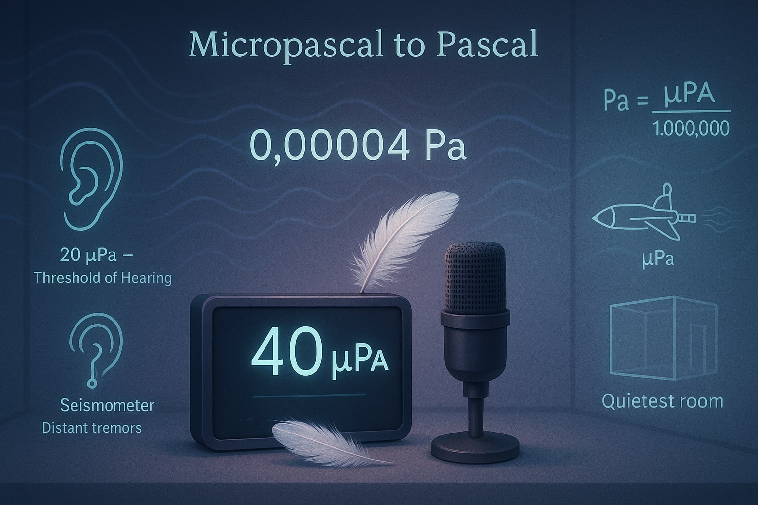Conversor de Micropascal para Pascal