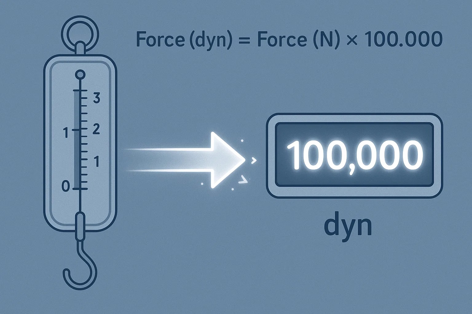 Conversor de Newtons para Dynes