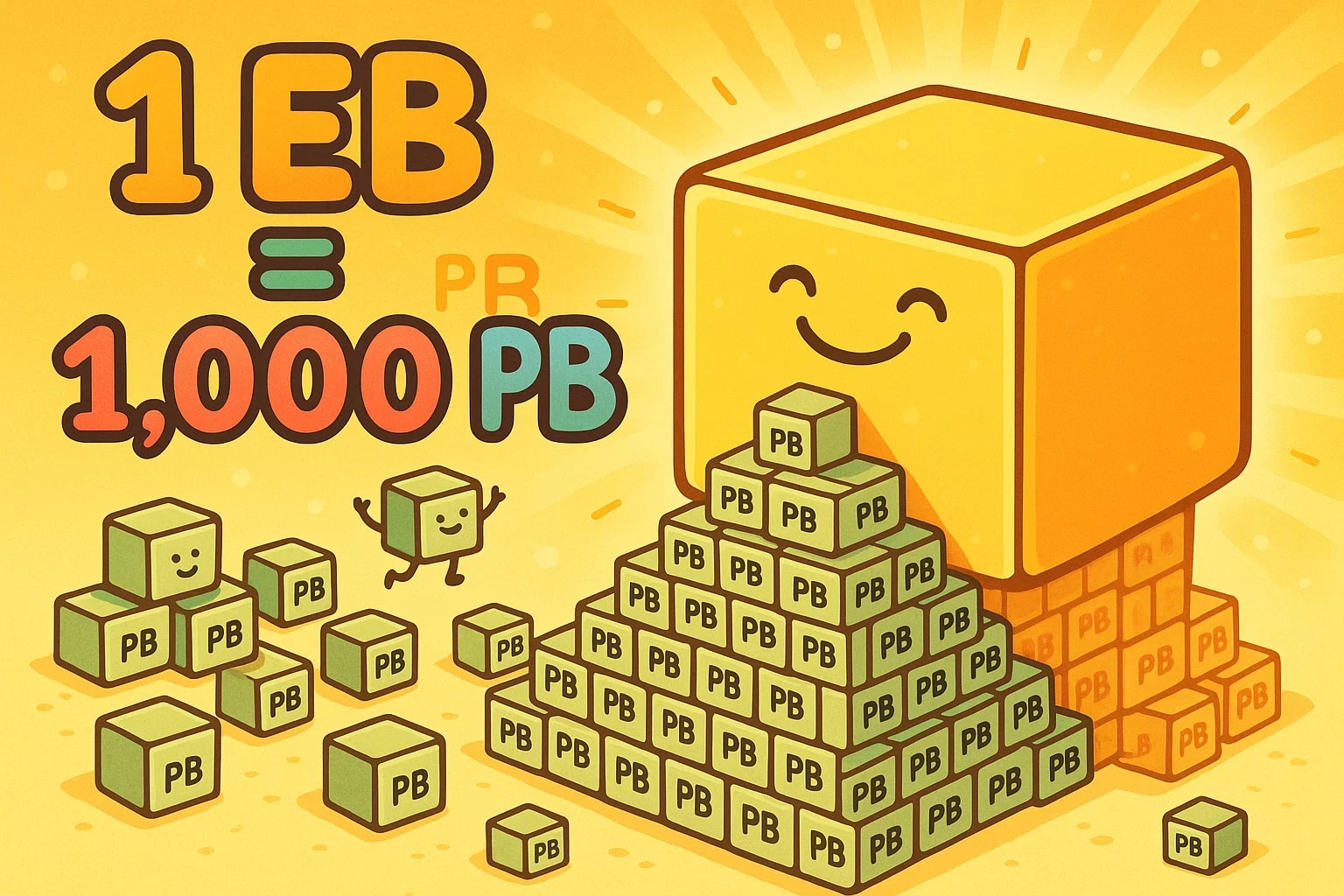 Conversor de Petabytes para Exabytes