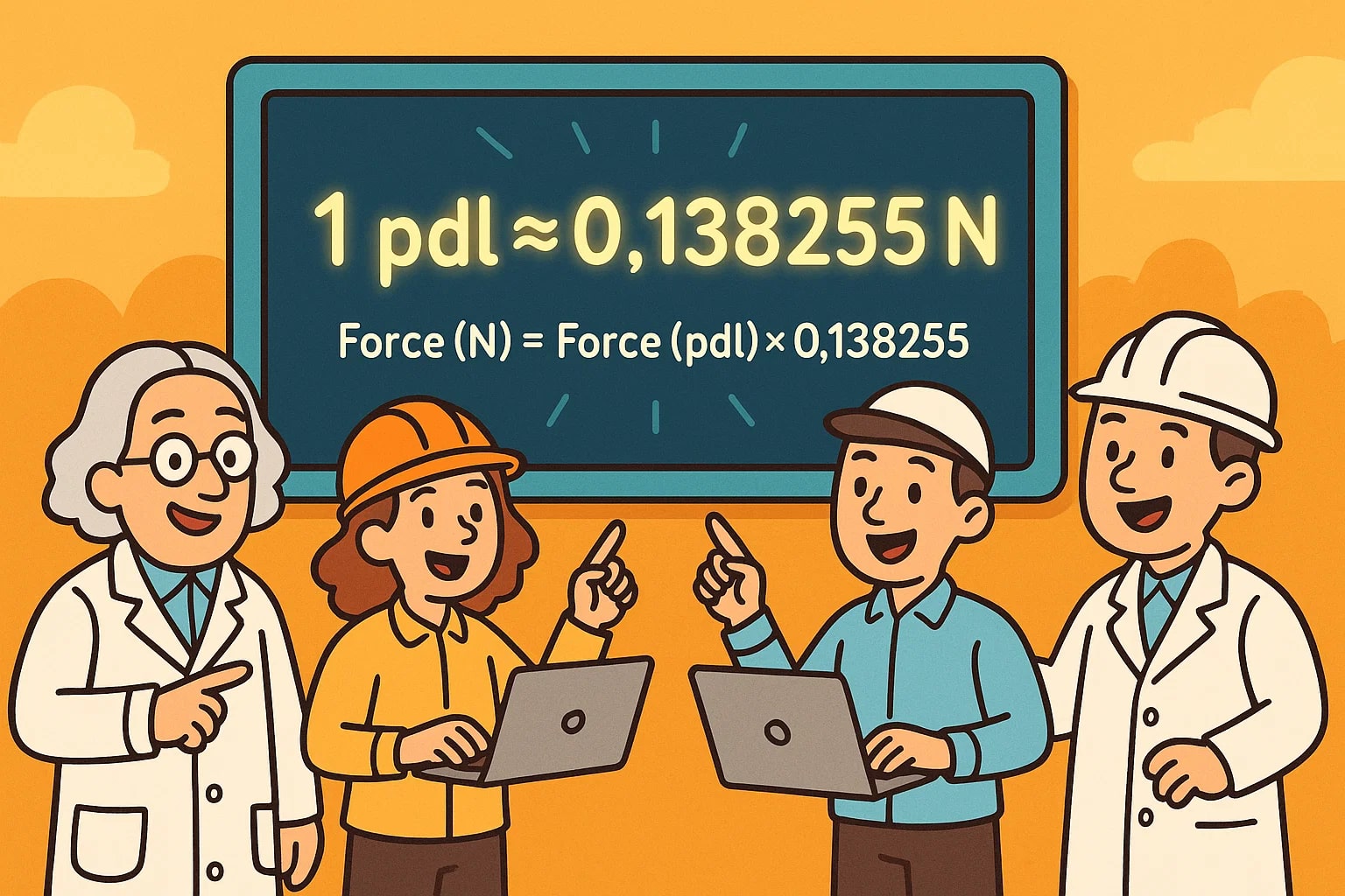 Conversor de Poundal para Newton