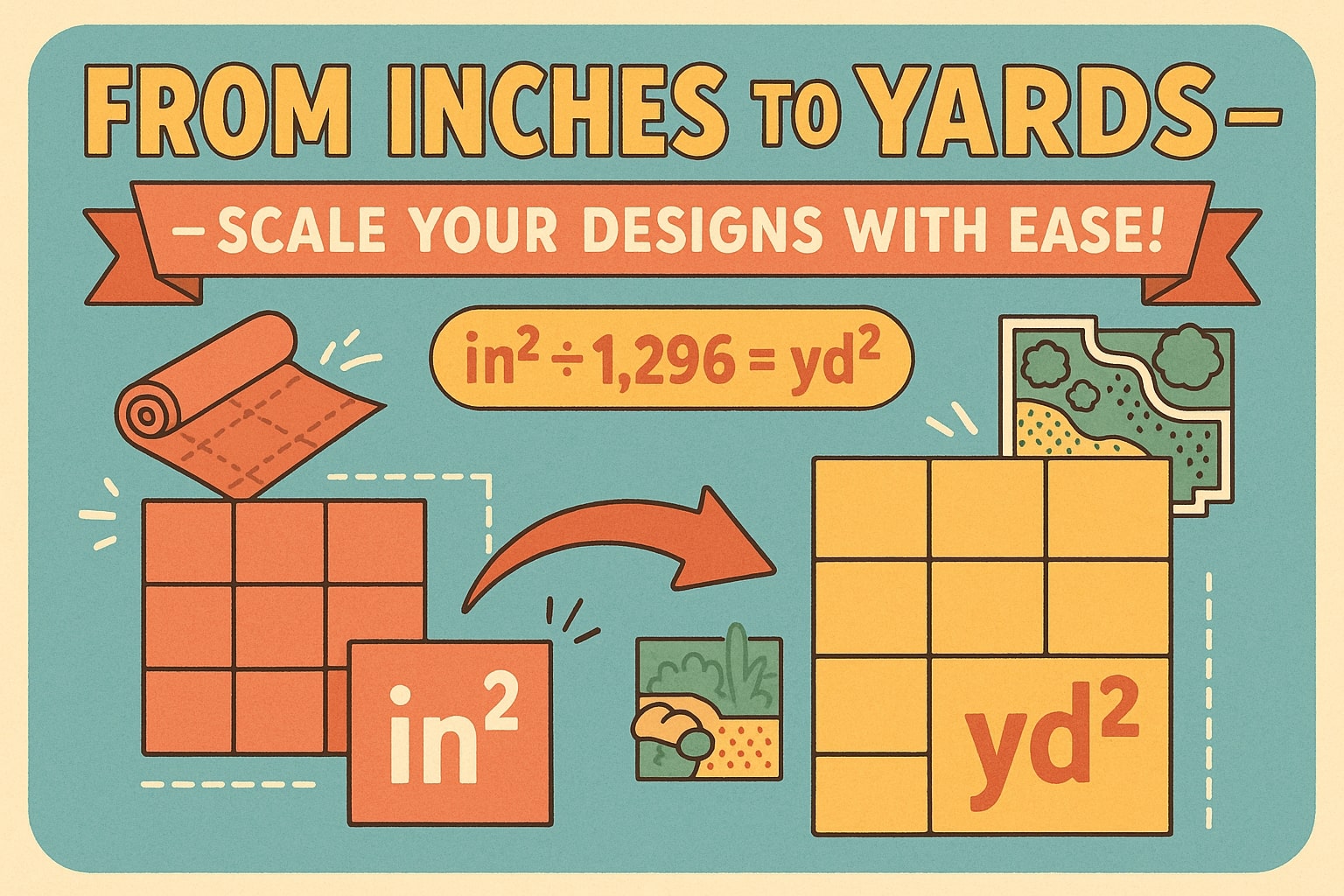 Conversor de Polegadas Quadradas para Jardas Quadradas