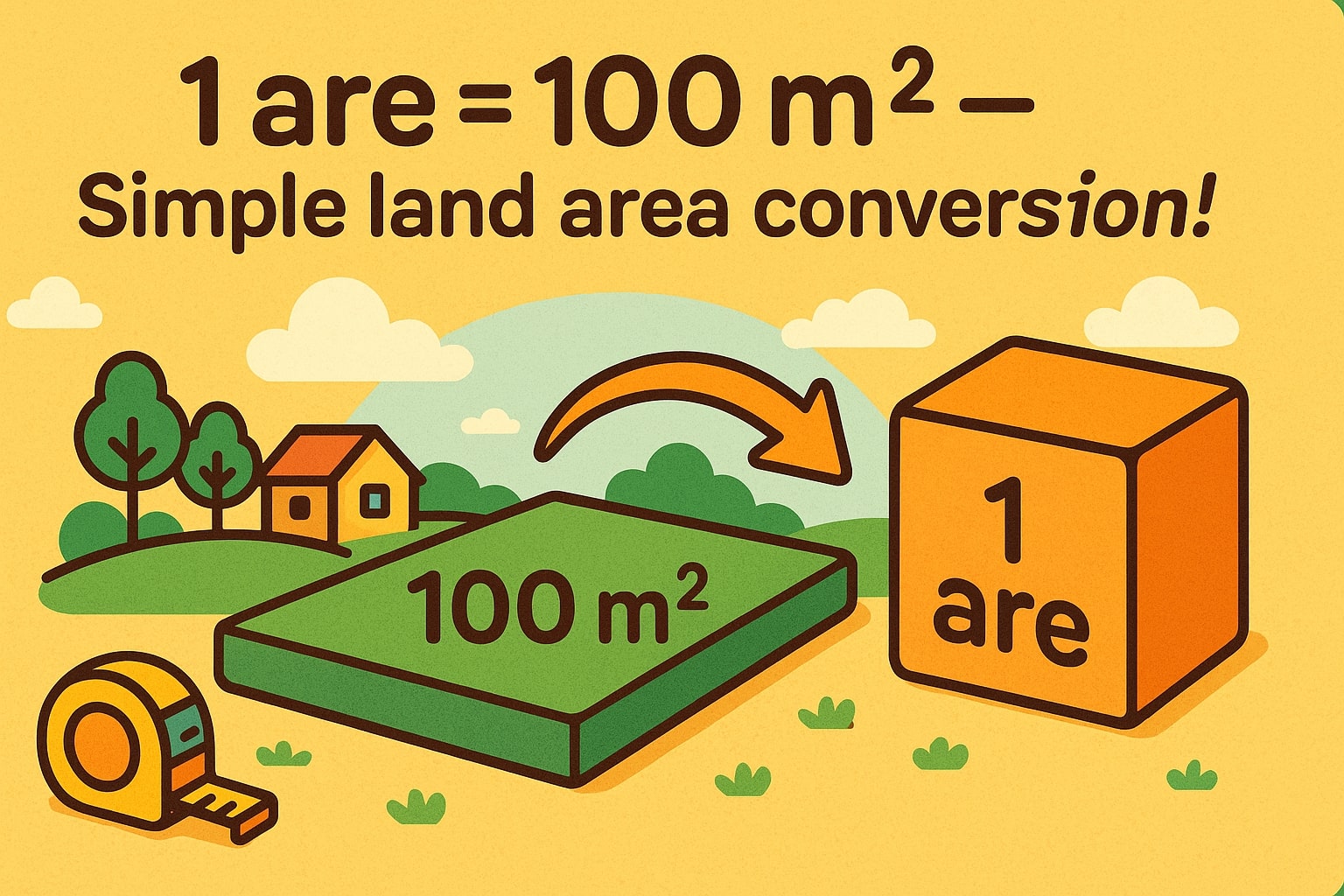 Conversor de Metros Quadrados para Ares
